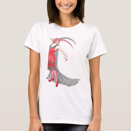 Scarlet Flapper T-shirt (Voorkant)