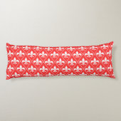 Scarlet Fleur de Lys Lichaamskussen (Achterkant)