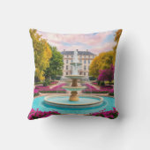 Scarlet Garden Dream – Bloemfontein Kussen (Achterkant)