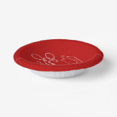 Scarlet Graduation Party Papieren Kommen (Gebogen)