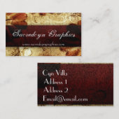 Scarlet  Grunge Elegant Mode Visitekaartje (Voorkant / Achterkant)