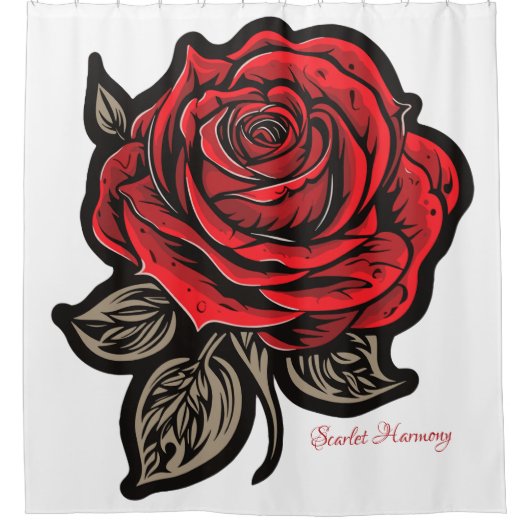 Scarlet Harmony Douchegordijn (Voorkant)