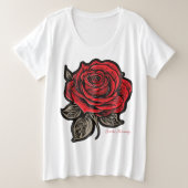 Scarlet Harmony Grote Maat T-shirt (Design voorkant)