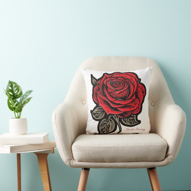 Scarlet Harmony Kussen (Stoel)