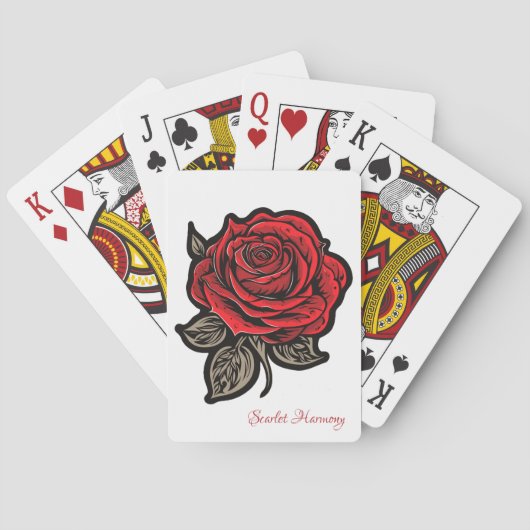 Scarlet Harmony Pokerkaarten (Achterkant)