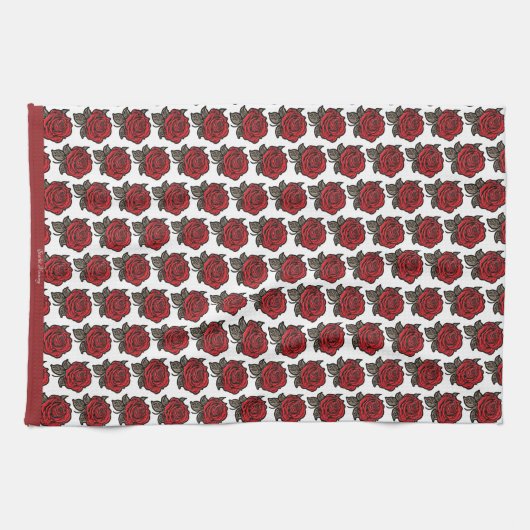 Scarlet Harmony Theedoek (Horizontaal)