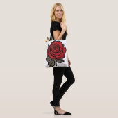 Scarlet Harmony Tote Bag (Op model)