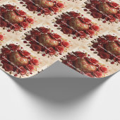 "Scarlet Heart Opulence" Cadeaupapier (Hoek)