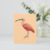 Scarlet Ibis Bird Briefkaart (Staand voorkant)