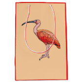 Scarlet Ibis Bird Happy Birthday Medium Cadeauzakje (Voorkant)