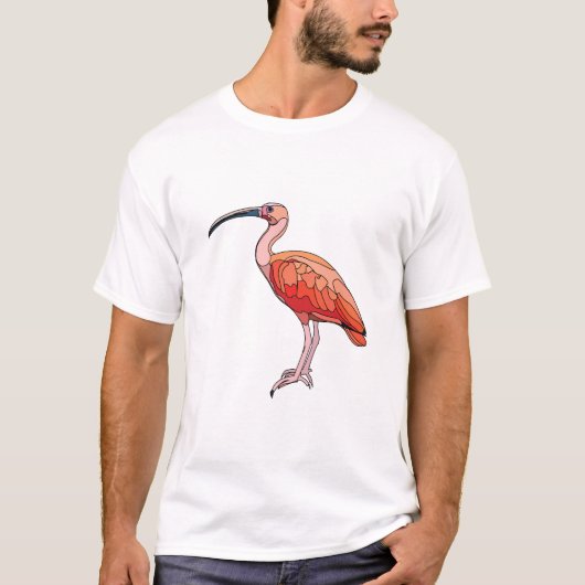Scarlet Ibis Bird T-shirt (Voorkant)