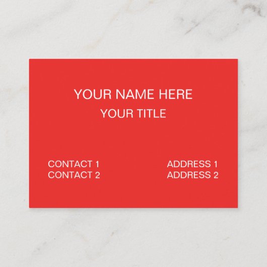 Scarlet Ibis Bird Visitekaartje (Achterkant)