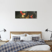 Scarlet Ibis Birds STEALT HET LICHT Canvas Afdruk (Insitu (Slaapkamer))