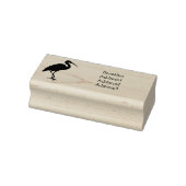 Scarlet ibis cartoon illustratie rubberstempel (Stempel)