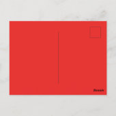 Scarlet Ibis Vogel Briefkaart (Achterkant)