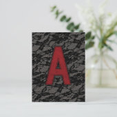 Scarlet Letter A Briefkaart (Staand voorkant)