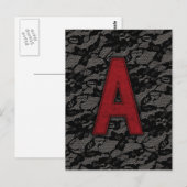 Scarlet Letter A Briefkaart (Voorkant / Achterkant)