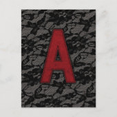 Scarlet Letter A Briefkaart (Voorkant)