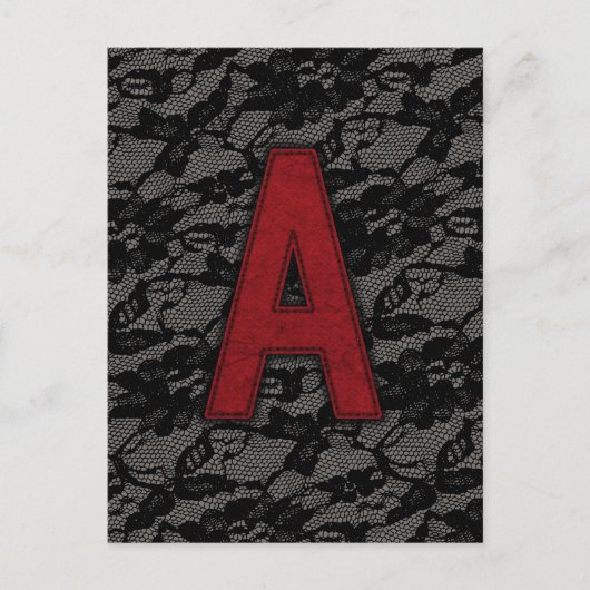Scarlet Letter A Briefkaart (Voorkant)