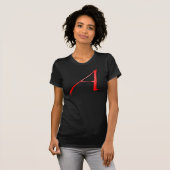 Scarlet Letter "A"-Shirten T-shirt (Voorkant volledig)