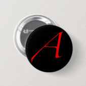 Scarlet letter A (voor atheïst) Ronde Button 5,7 Cm (Voorkant /achterkant)