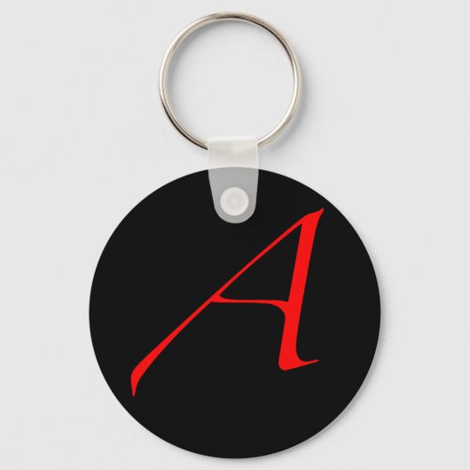 Scarlet letter A (voor atheïst) Sleutelhanger (Voorkant)