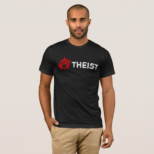 Scarlet Letter Atheïst Anarchist T-shirt (Voorkant volledig)