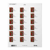 Scarlet Line Adresetiketten Etiket (Full Sheet)