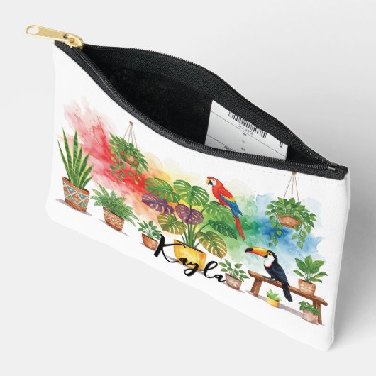 Scarlet Macaw and Toucan House Sitting Etui (Open)