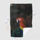 Scarlet Macaw Art Golfhanddoek (Insitu)
