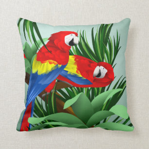 Scarlet Macaw Art Kussen