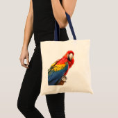 Scarlet Macaw Canvas tas (Voorkant (product))