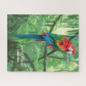 Scarlet Macaw Costa Rica Design Jigzaag Puzzle Legpuzzel (Horizontaal)