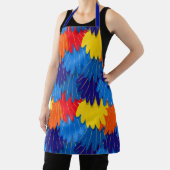 Scarlet Macaw Feathers Pattern Schort (Insitu)