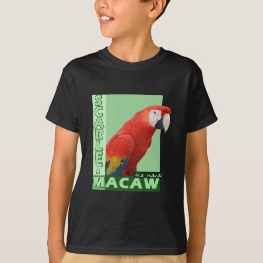 Scarlet Macaw Foto T-shirt (Voorkant)