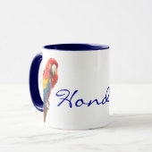 Scarlet Macaw Honduras Ceramic Mok (Voorkant links)