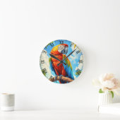 Scarlet Macaw in Jungle Ronde Klok (Huis)