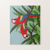 Scarlet Macaw Jigzaag Puzzles Legpuzzel (Verticaal)