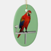 Scarlet Macaw Keramisch Ornament (Rechts)