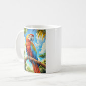 Scarlet Macaw Koffiemok (Voorkant links)