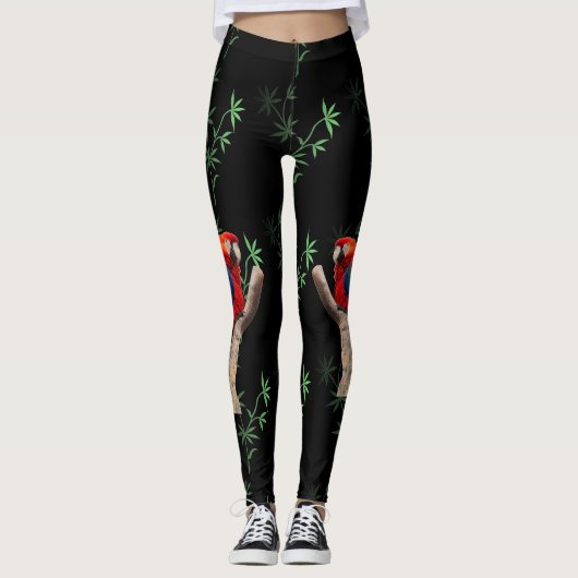 Scarlet Macaw Leggings (Voorkant)