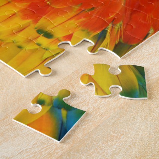 Scarlet Macaw Legpuzzel (Zijkant)