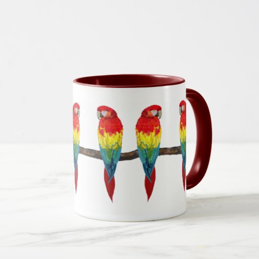 Scarlet Macaw Mok (Voorkant rechts)