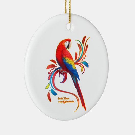 Scarlet Macaw Ornament (Rechts)