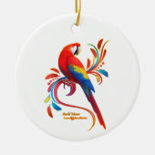 Scarlet Macaw Ornament (Voorkant)