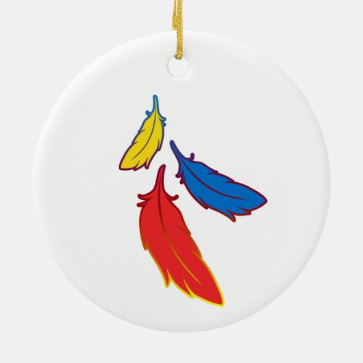 Scarlet Macaw Ornament (Achterkant)