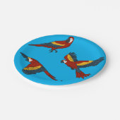 Scarlet Macaw Papieren Bordje (Gekanteld)