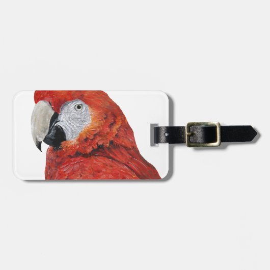 Scarlet Macaw Parrot cadeaus Bagagelabel (Voorkant horizontaal)
