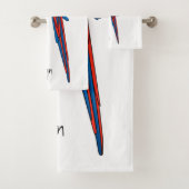 Scarlet macaw parrot cartoon illustratie bad handdoek (Insitu)