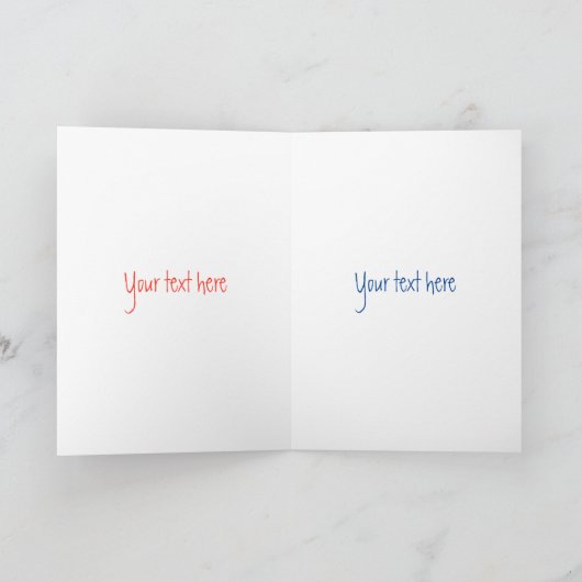 Scarlet macaw parrot cartoon illustratie kaart (Binnen)